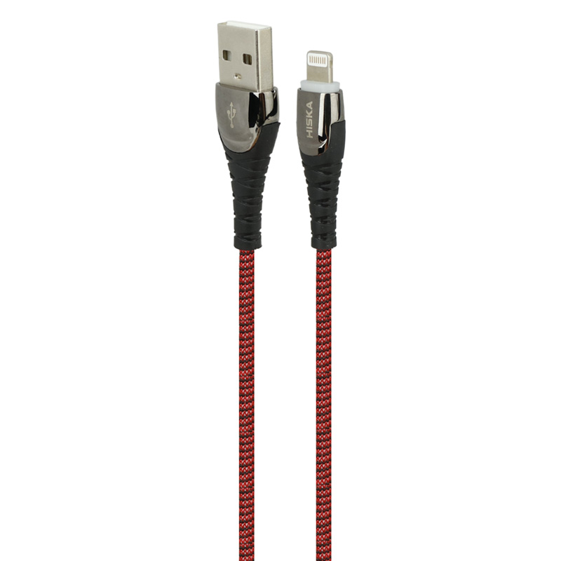 کابل آیفونی فست شارژ Hiska LX-822 2.4A 1m