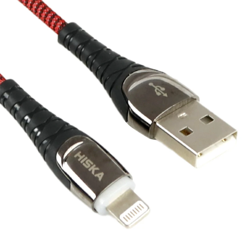 کابل لایتنینگ فست شارژ 2.4 آمپر هیسکا LX-822 طول 1 متر
