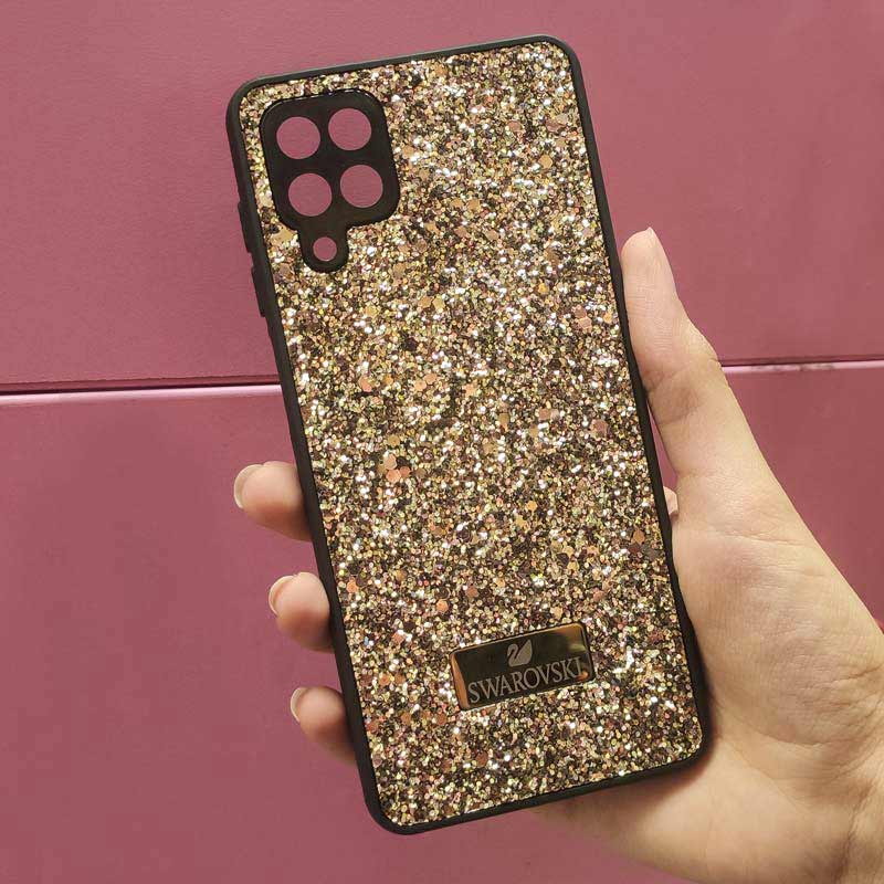 قاب شاینی Swarovski High Copy محافظ لنزدار Samsung Galaxy A12