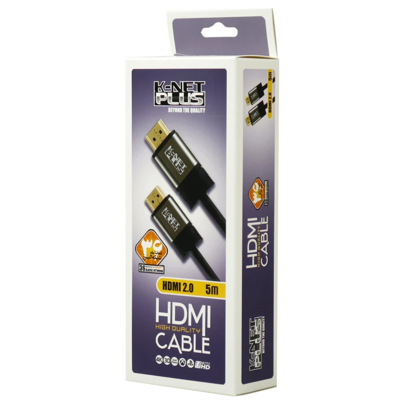 کابل HDMI 4k کی نت پلاس K-NET Plus طول 5 متر