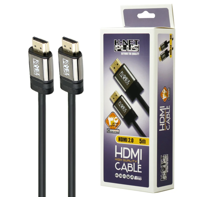 کابل HDMI 4k کی نت پلاس K-NET Plus طول 5 متر