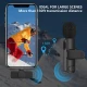 میکروفون یقه ای بی سیم K8 + تبدیل Type-C to Lightning