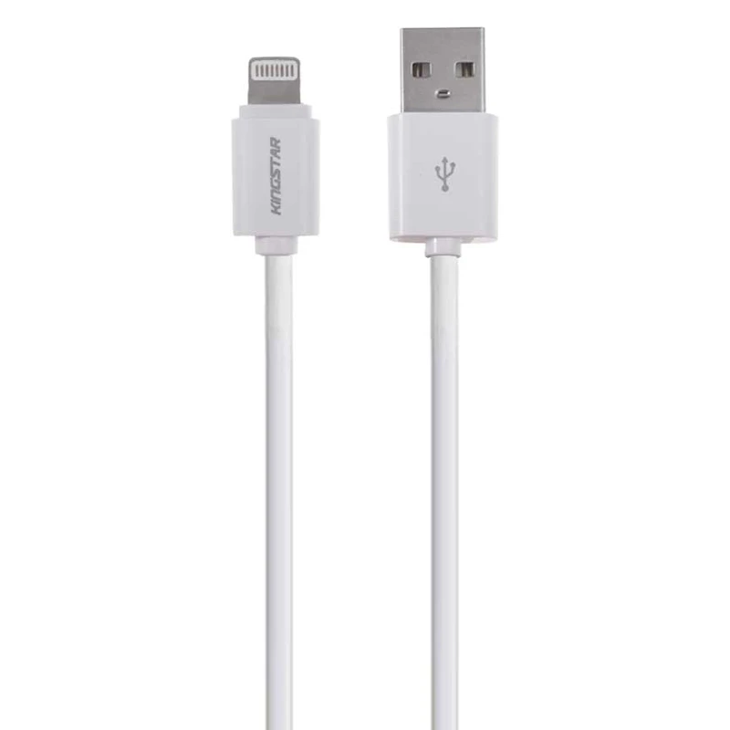 شارژر فندکی فست شارژ KingStar KC110i 2.1A 10.5W + کابل آیفونی