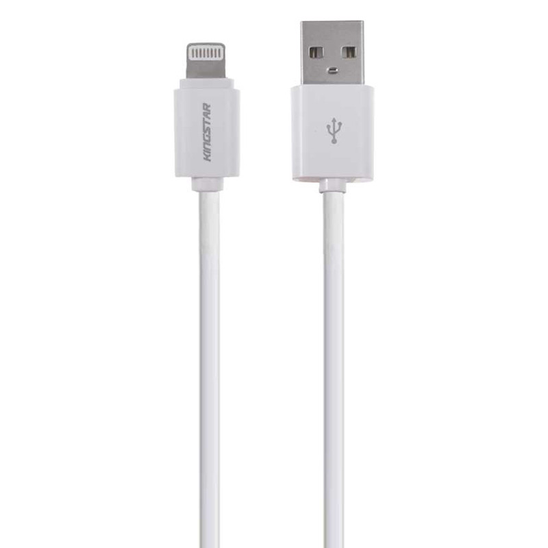شارژر فندکی فست شارژ KingStar KC110i 2.1A 10.5W + کابل آیفونی