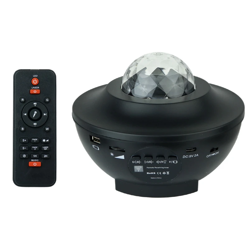 رقص نور اسپیکر دار Starry Projector + ریموت کنترل