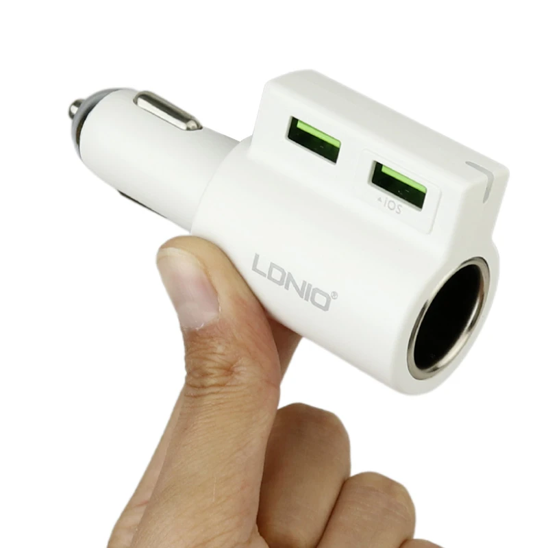 شارژر فندکی فست شارژ Ldnio CM10 4.2A 21W