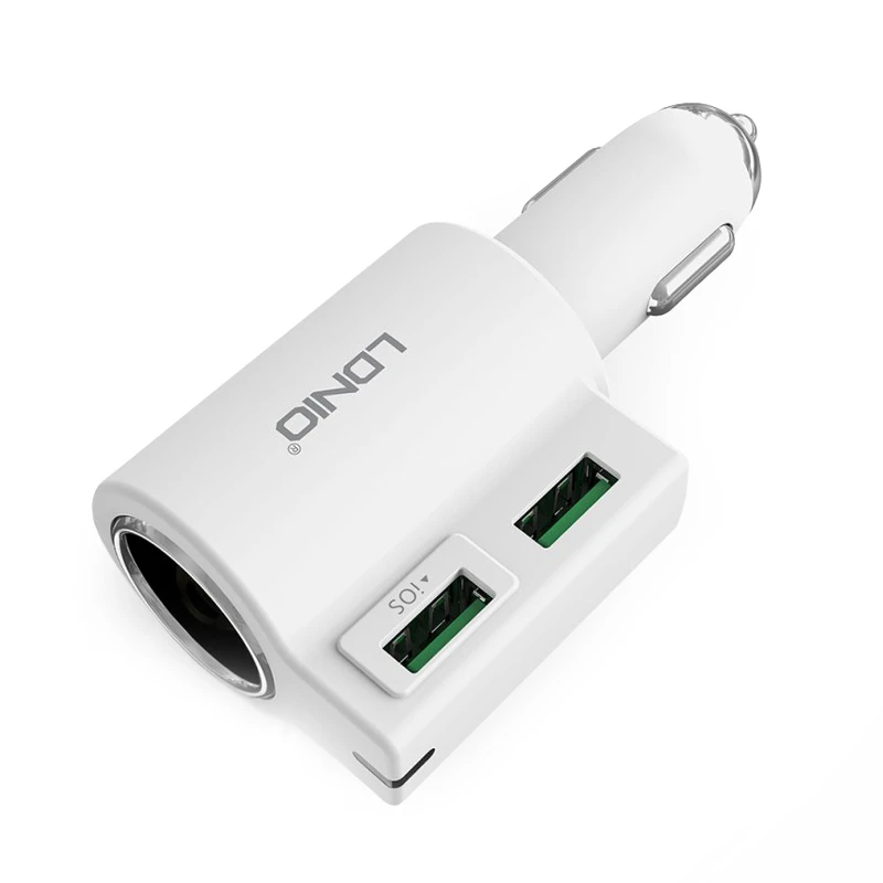 شارژر فندکی فست شارژ Ldnio CM10 4.2A 21W