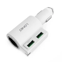 شارژر فندکی فست شارژ Ldnio CM10 4.2A 21W