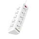 چند راهی 10 خانه الدینیو SC10610 با کابل 2 متری + شارژر USB و Type-C
