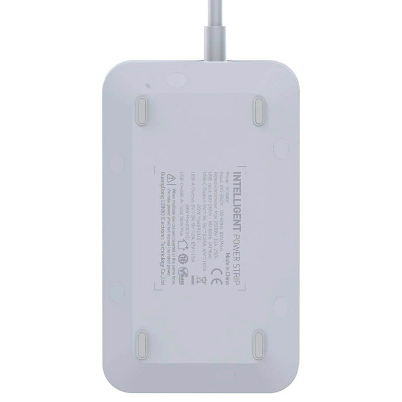چند راهی 3 خانه برق ارت دار الدینیو SC3412 با کابل 2 متری + شارژر USB و Type-C