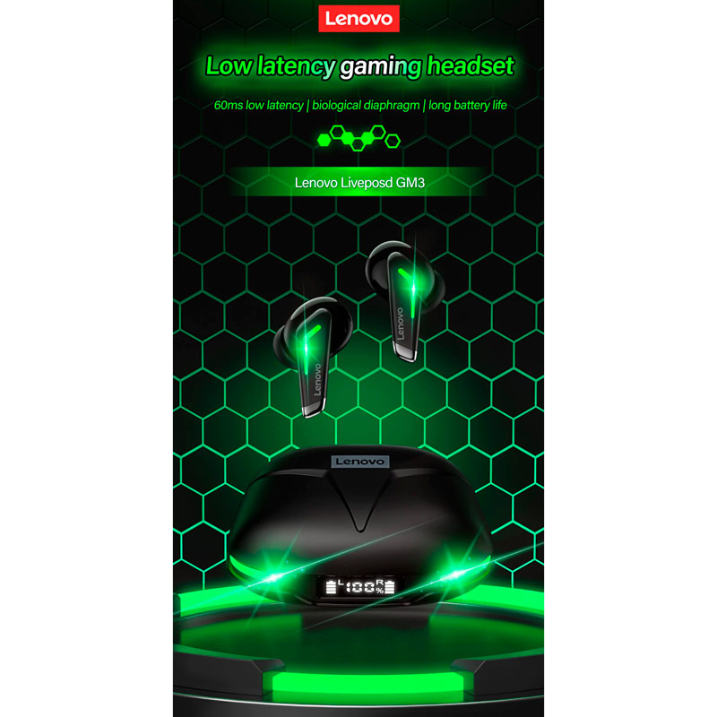 هندزفری بلوتوثی گیمینگ لنوو Think Plus Live Pods GM3