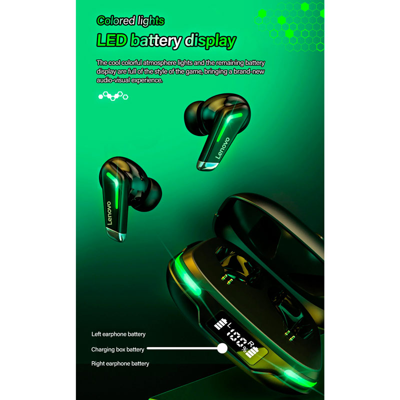 هندزفری بلوتوثی گیمینگ لنوو Think Plus Live Pods GM3