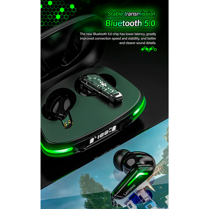 هندزفری بلوتوثی گیمینگ لنوو Think Plus Live Pods GM3