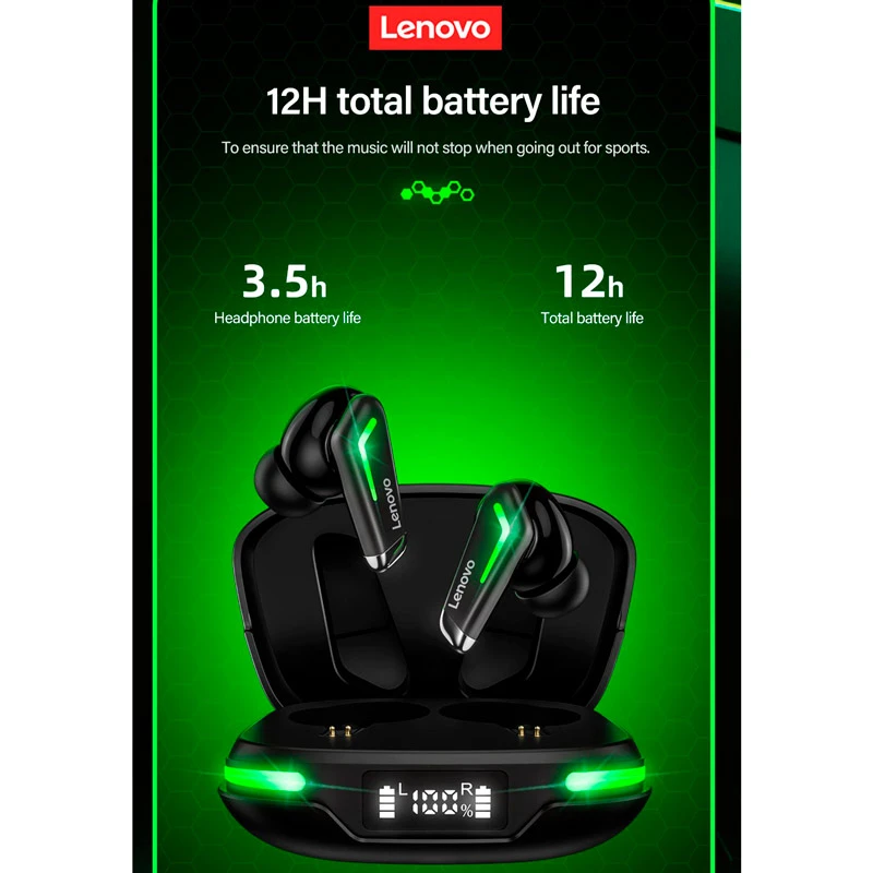 هندزفری بلوتوثی گیمینگ لنوو Think Plus Live Pods GM3