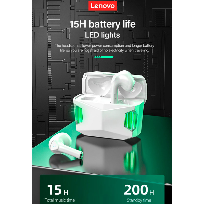هندزفری بلوتوثی گیمینگ لنوو Think Plus Live Pods GM5