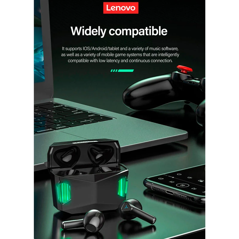 هندزفری بلوتوثی گیمینگ لنوو Think Plus Live Pods GM5