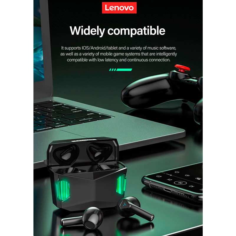 هندزفری بلوتوثی گیمینگ لنوو Think Plus Live Pods GM5