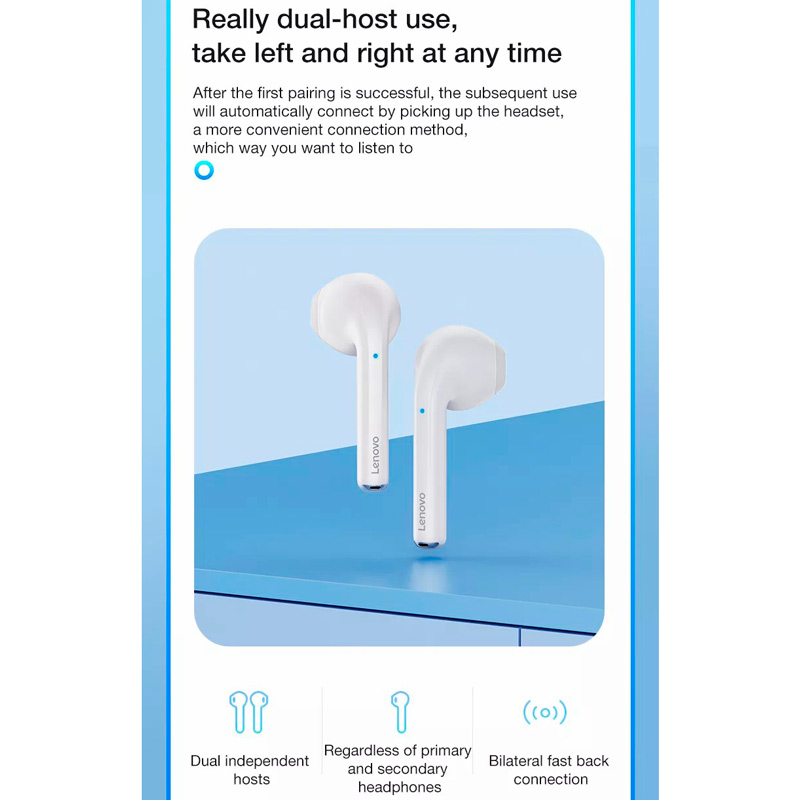 هندزفری بلوتوثی گیمینگ لنوو Think Plus Live Pods LP50