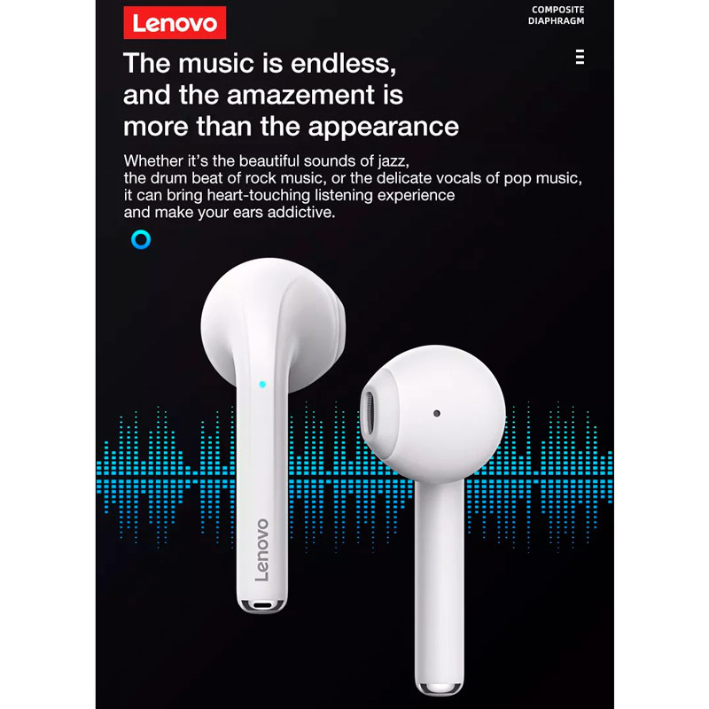 هندزفری بلوتوثی گیمینگ لنوو Think Plus Live Pods LP50