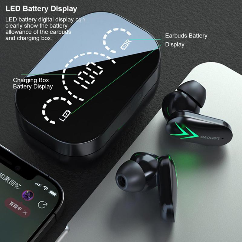 هندزفری بلوتوثی گیمینگ لنوو Think Plus Live Pods XT82