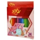 مداد رنگی 24 رنگ لوکی Coloring World