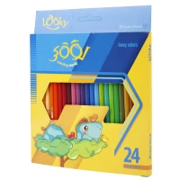 مداد رنگی 24 رنگ لوکی Looky Coloring World