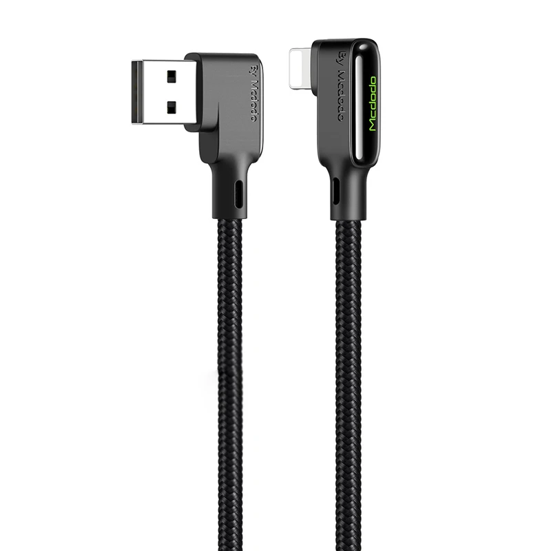 کابل لایتنینگ فست شارژ 3 آمپر مک دودو CA-7510 دو سر L طول 1.2 متر
