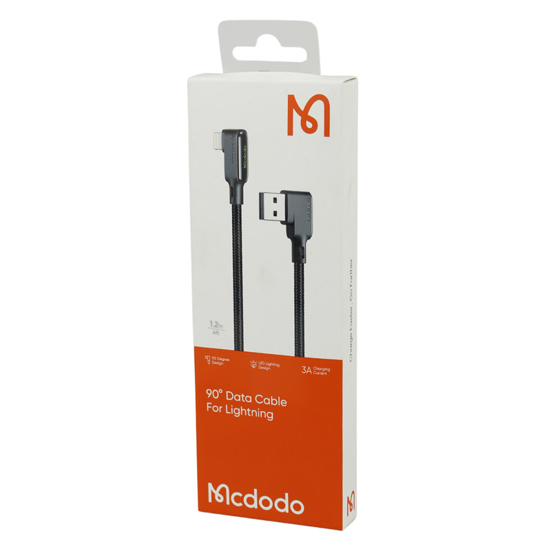 کابل آیفونی فست شارژ Mcdodo CA-7510 3A 1.2m دو سر L