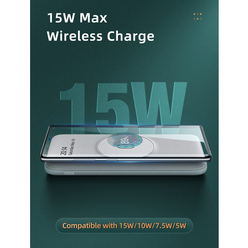 پاور بانک بی سیم فست شارژ 10000 مک دودو Mcdodo MC-877 QC4.0 PD 20W