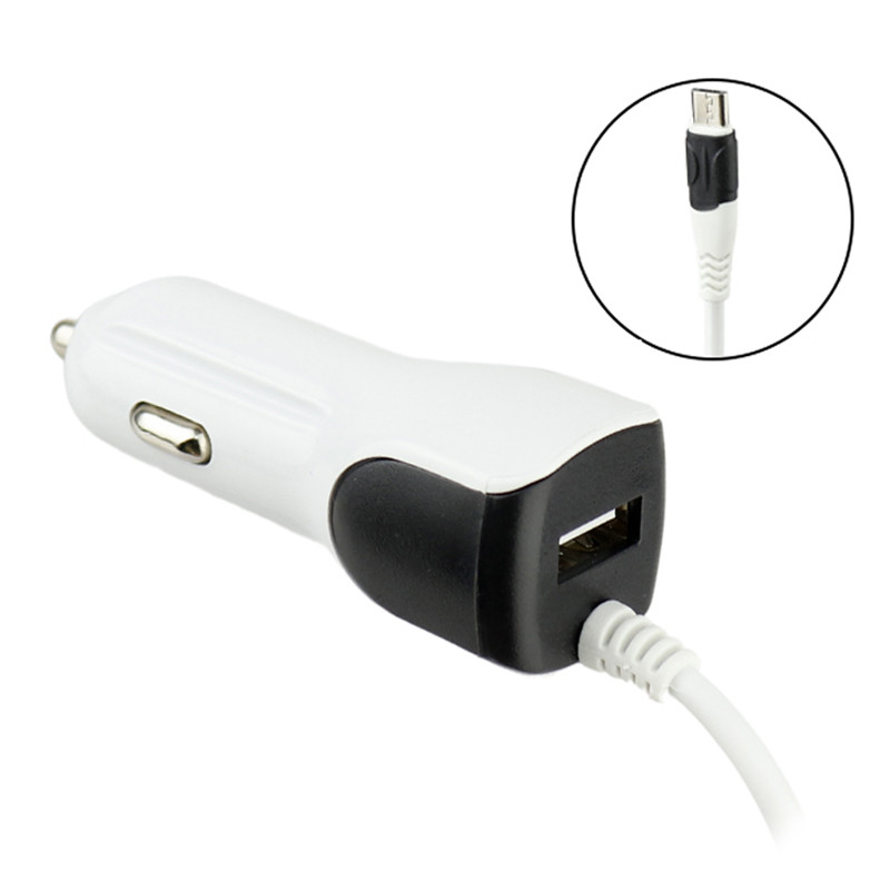 شارژر فندکی فست شارژ Micro & USB 2.4A