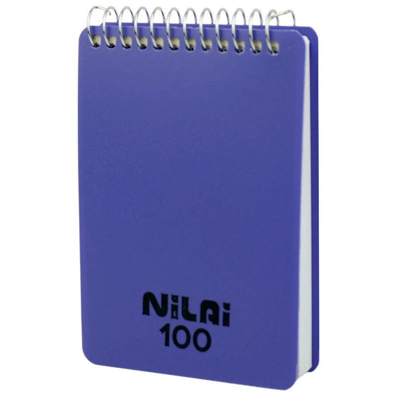 دفترچه یادداشت 100 برگ نیلای Nilai بالا بازشو کوچک