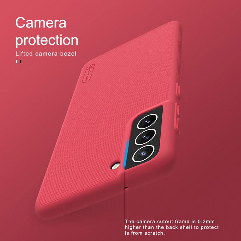 قاب اورجینال ضدضربه Super Frosted نیلکین Samsung Galaxy S21 FE 5G