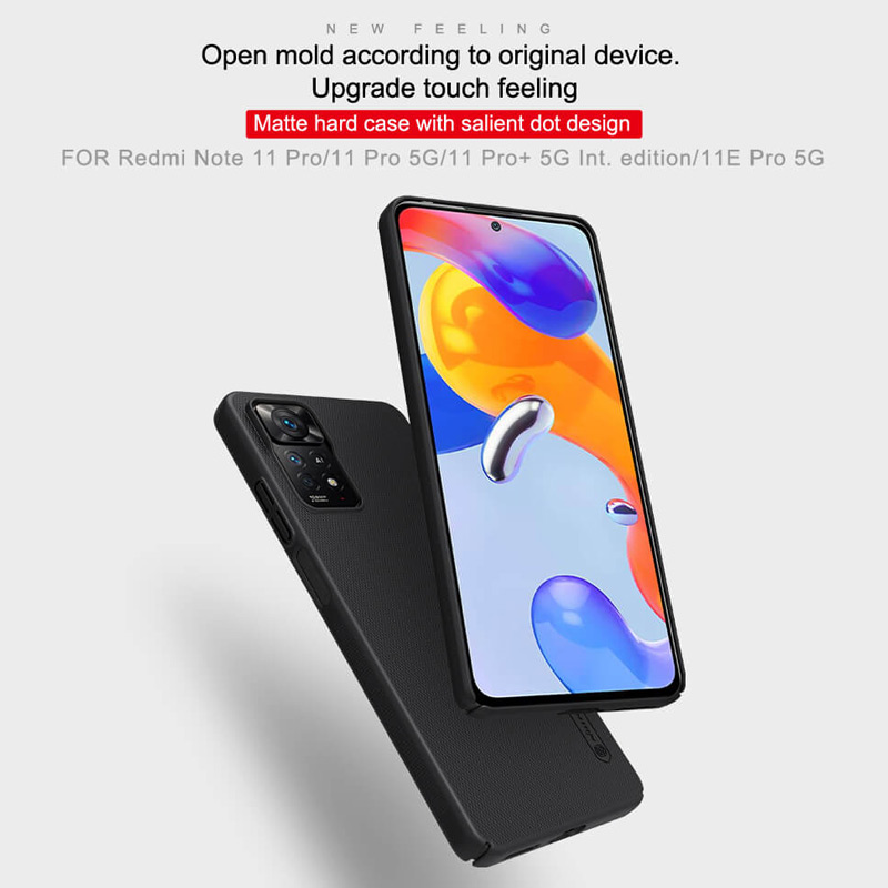 قاب اورجینال ضدضربه Super Frosted نیلکین Xiaomi Redmi Note 11 Pro