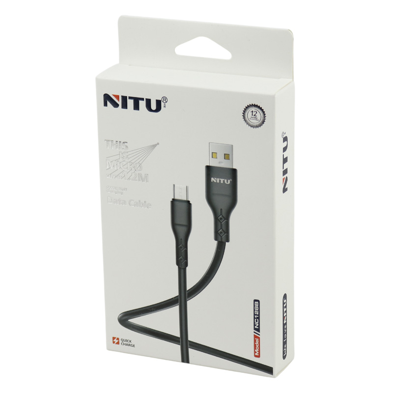کابل میکرو یو اس بی فست شارژ Nitu NC128 1.2m