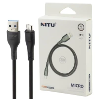 کابل کوتاه میکرو یو اس بی فست شارژ Nitu NC250 25cm