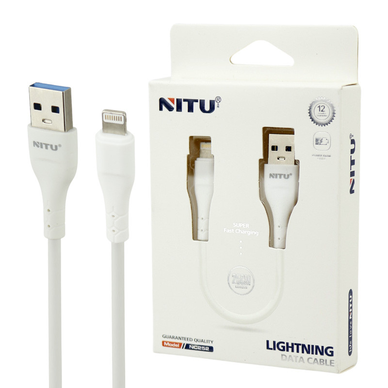 کابل کوتاه آیفونی فست شارژ Nitu NC252 25cm