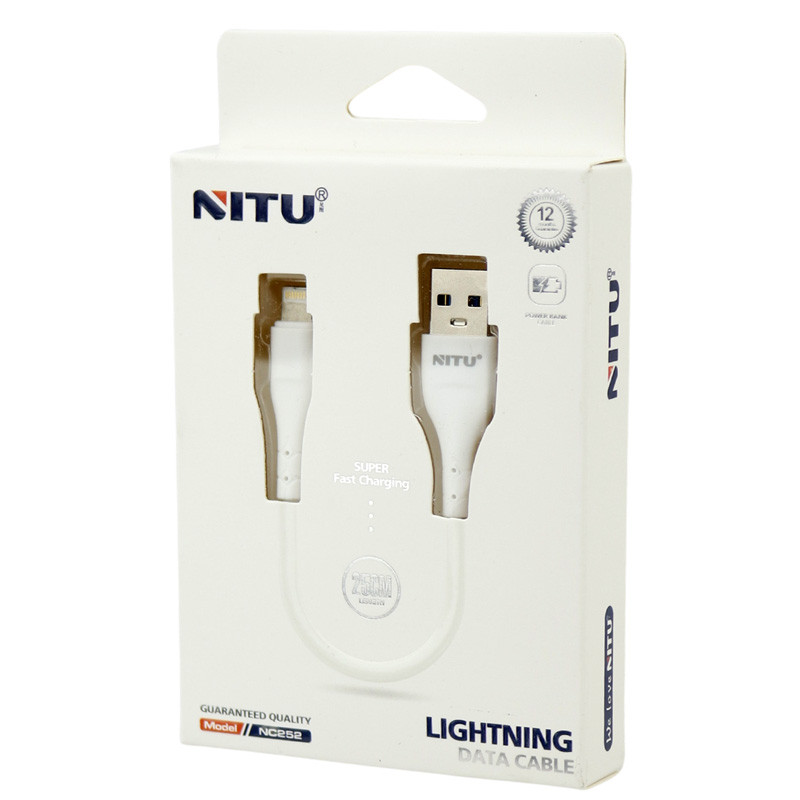 کابل کوتاه آیفونی فست شارژ Nitu NC252 25cm