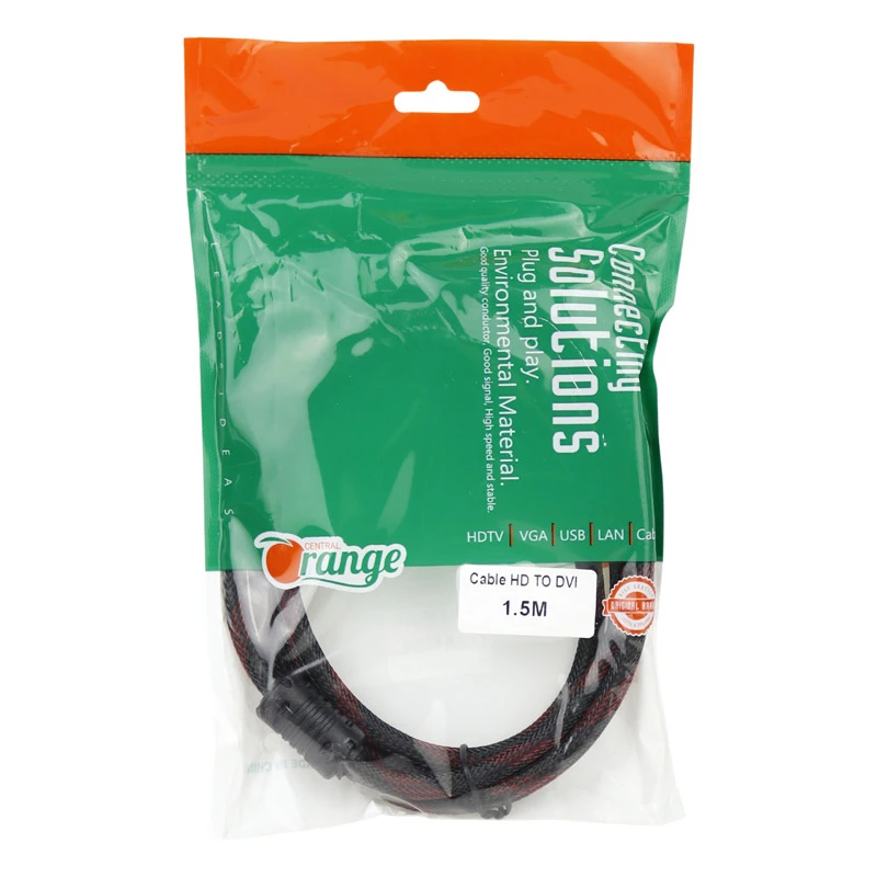کابل Orange HDMI to DVI 1.5m پوست ماری