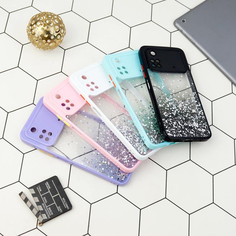 قاب متال کیس محافظ لنزدار اکلیلی + پاپ سوکت قلبی Xiaomi Poco M4 Pro