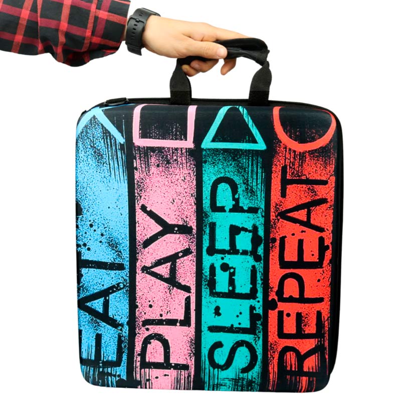 کیف کنسول بازی PS4 طرح Eat Play Sleep Repeat کد 4