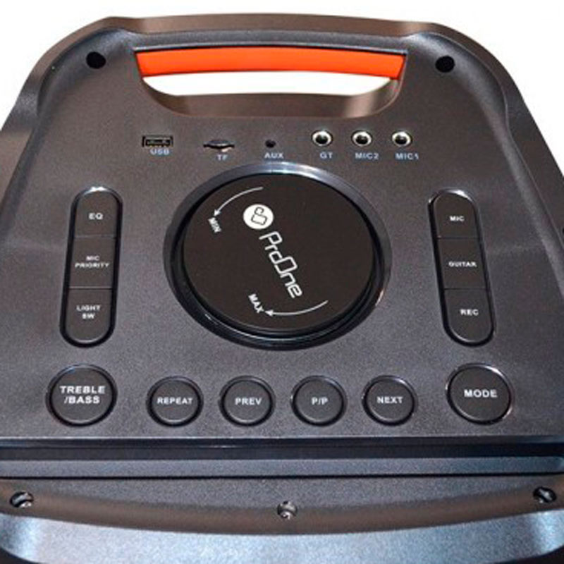 اسپیکر چمدانی بلوتوثی رم و فلش خور ProOne PSB4940 + میکروفون و ریموت کنترل
