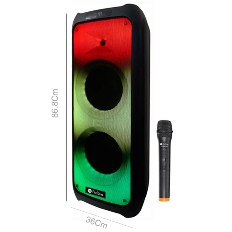 اسپیکر چمدانی بلوتوثی رم و فلش خور ProOne PSB4940 + میکروفون و ریموت کنترل