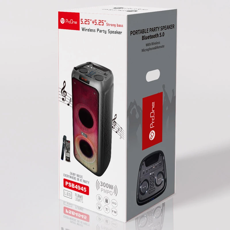 اسپیکر بلوتوثی رم و فلش خور ProOne PSB4945 + میکروفون و ریموت کنترل