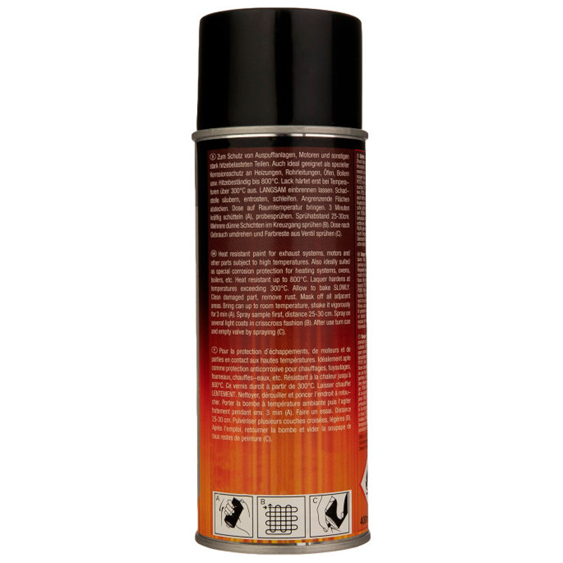 اسپری رنگ نسوز مشکی Prosol Thermo lack 400ml