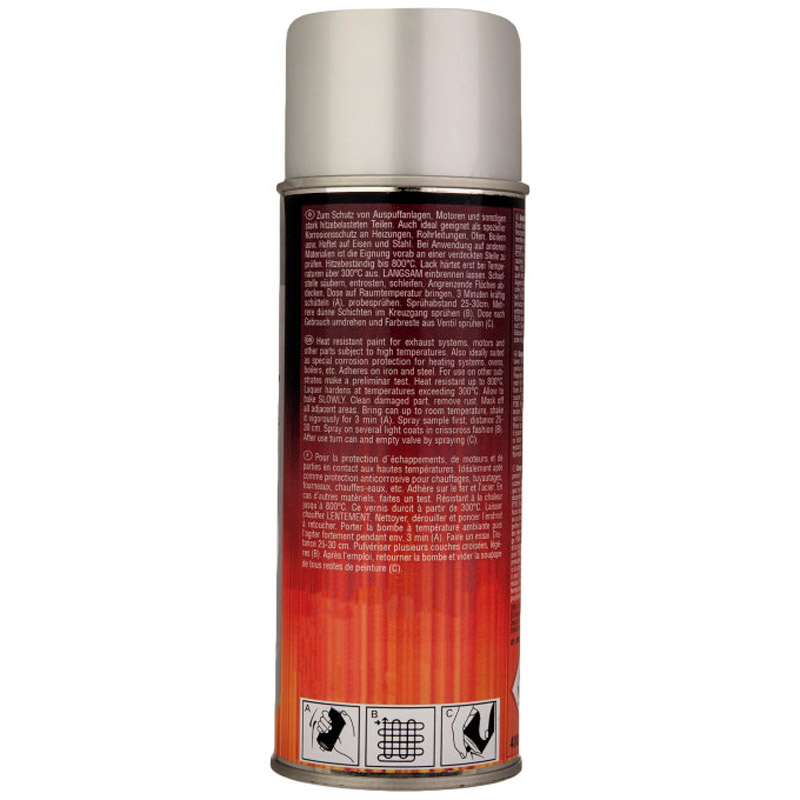 اسپری رنگ نسوز نقره ای Prosol Thermo lack 400ml