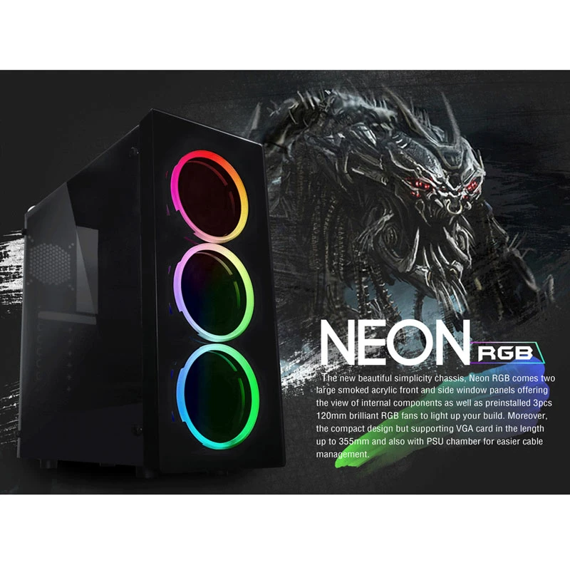 کیس کامپیوتر ریدمکس Raidmax Neon