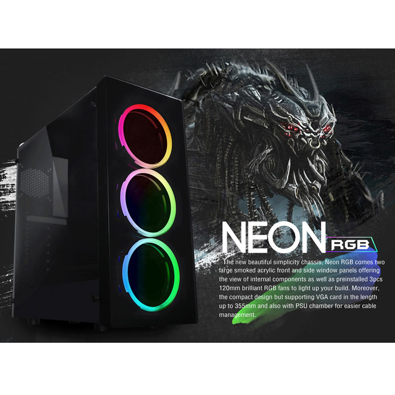 کیس کامپیوتر ریدمکس Raidmax Neon