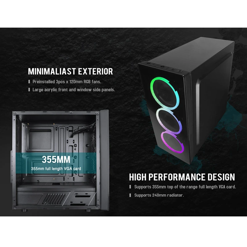 کیس کامپیوتر ریدمکس Raidmax Neon