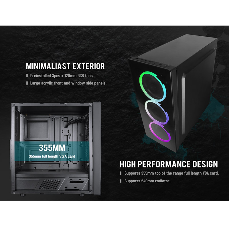 کیس کامپیوتر ریدمکس Raidmax Neon
