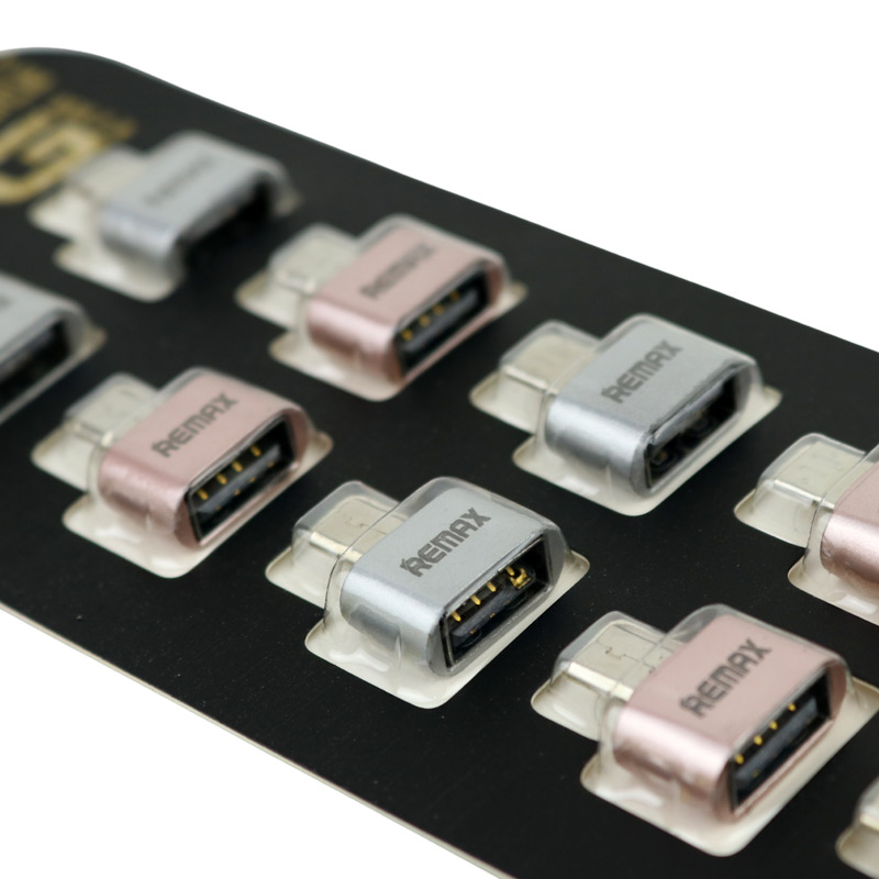 تبدیل Remax MicroUSB OTG بسته 10 عددی فلزی